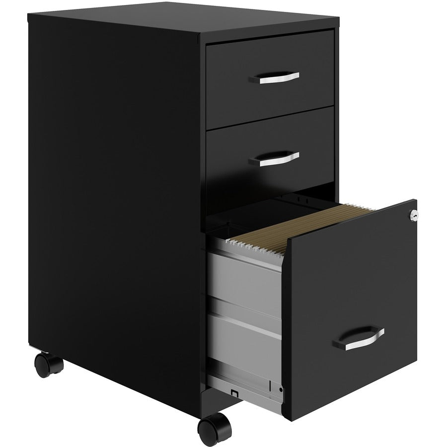 nusparc-3-drawer-organizer-metal-file-cabinet-142-x-18-x-267-3-x-drawers-for-file-box-letter-glide-suspension-3-4-drawer-extension-anti-tip-lockable-mobility-black-metal-recycled_nprvf318cmbk - 6