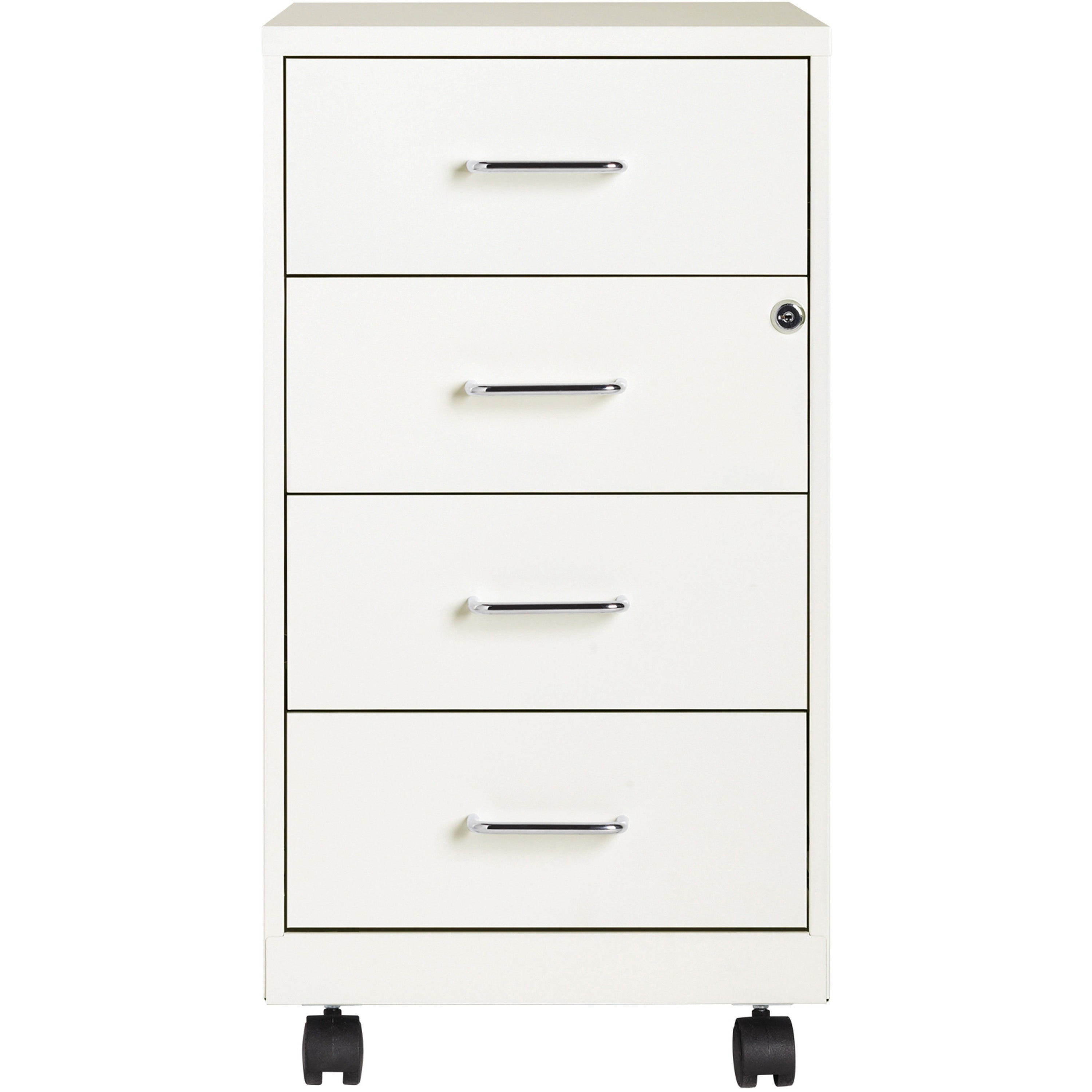 nusparc-mobile-storage-cabinet-142-x-18-x-265-4-x-drawers-letter-legal-mobility-glide-suspension-anti-tip-nonporous-surface-cam-lock-3-4-drawer-extension-white-painted-steel-recycled_nprvf418dmwe - 2