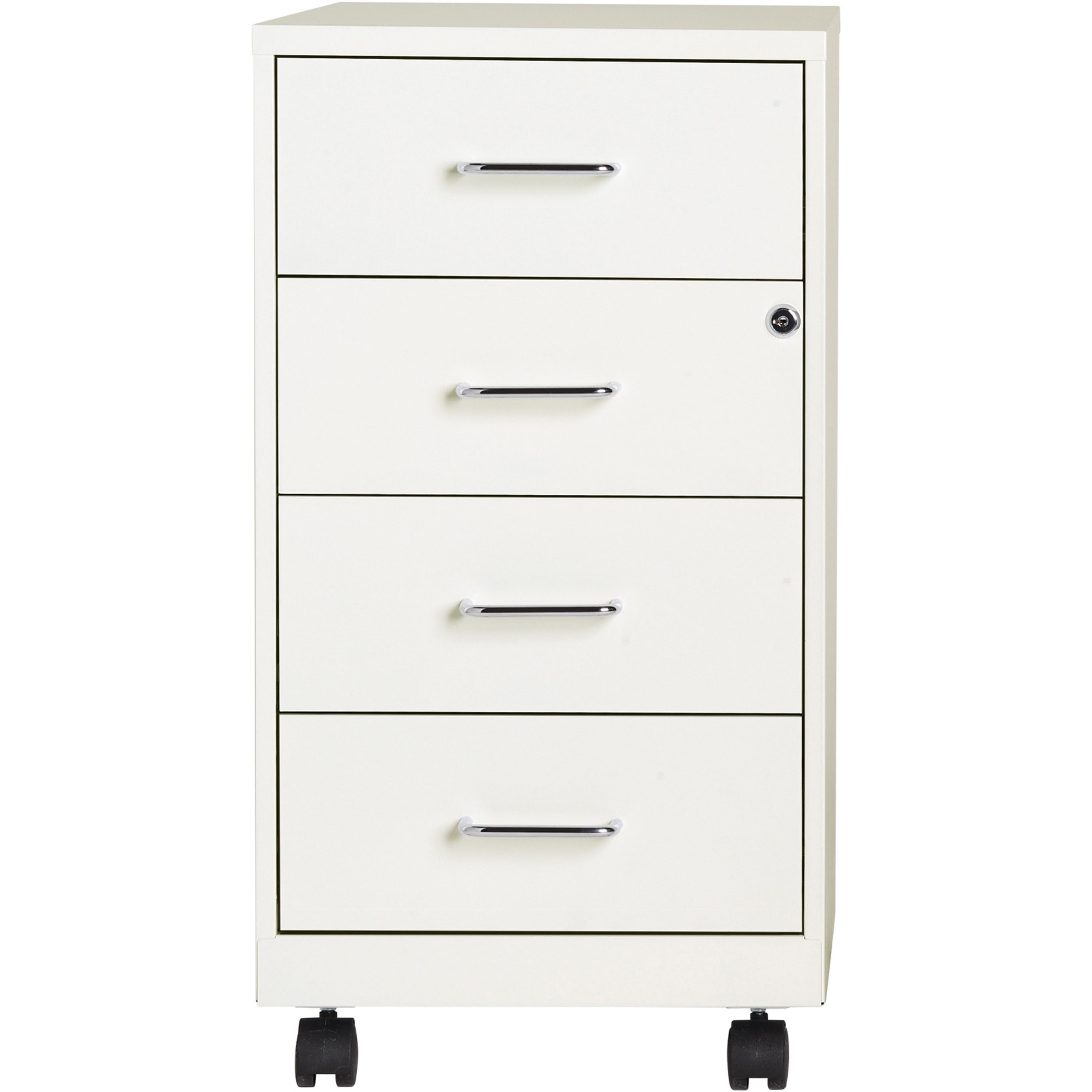nusparc-mobile-storage-cabinet-142-x-18-x-265-4-x-drawers-letter-legal-mobility-glide-suspension-anti-tip-nonporous-surface-cam-lock-3-4-drawer-extension-white-painted-steel-recycled_nprvf418dmwe - 3