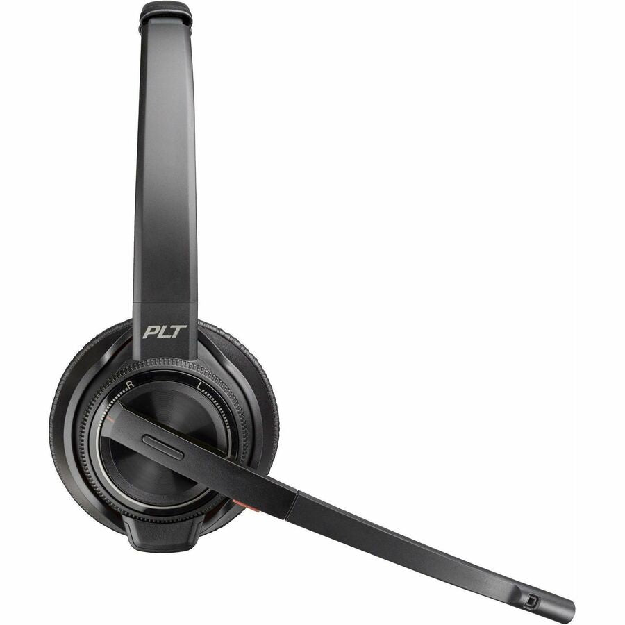 Poly Savi 8220-M Office Stereo DECT 1920-1930 MHz Headset TAA - Stereo - Wireless - Bluetooth/DECT - 590 ft - 32 Ohm - 20 Hz - 20 kHz - On-ear, Over-the-head - Binaural - Ear-cup - Noise Cancelling Microphone - Black - TAA Compliant