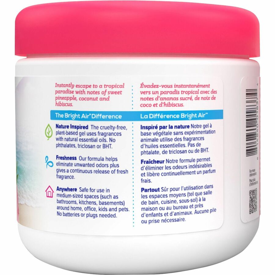 Bright Air Super Odor Eliminator Air Freshener - 14 fl oz (0.4 quart) - Tropical Paradise & Pineapple - 90 Day - 6 / Carton - Cruelty-free, Phthalate-free, Triclosan-free, BHT Free