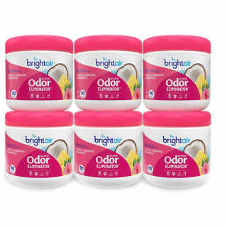 Bright Air Super Odor Eliminator Air Freshener - 14 fl oz (0.4 quart) - Tropical Paradise & Pineapple - 90 Day - 6 / Carton - Cruelty-free, Phthalate-free, Triclosan-free, BHT Free