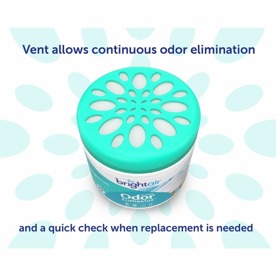 Bright Air Super Odor Eliminator Air Freshener - 14 fl oz (0.4 quart) - Linen & Spring Breeze - 90 Day - 1 Each - Cruelty-free, Phthalate-free, Triclosan-free, BHT Free