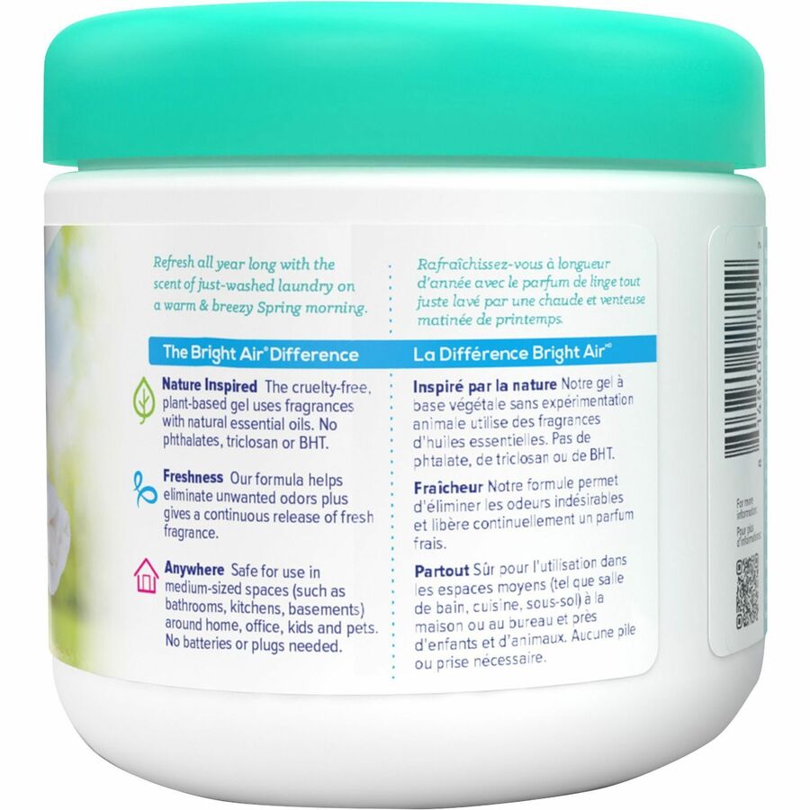 Bright Air Super Odor Eliminator Air Freshener - 14 fl oz (0.4 quart) - Linen & Spring Breeze - 90 Day - 1 Each - Cruelty-free, Phthalate-free, Triclosan-free, BHT Free