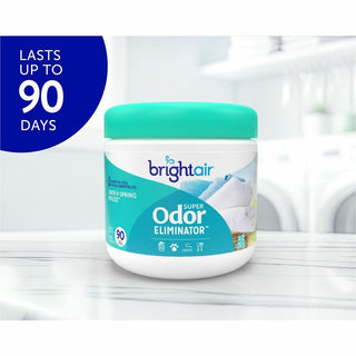 Bright Air Super Odor Eliminator Air Freshener - 14 fl oz (0.4 quart) - Linen & Spring Breeze - 90 Day - 1 Each - Cruelty-free, Phthalate-free, Triclosan-free, BHT Free