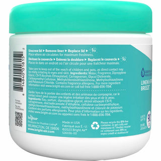 Bright Air Super Odor Eliminator Air Freshener - 14 fl oz (0.4 quart) - Linen & Spring Breeze - 90 Day - 1 Each - Cruelty-free, Phthalate-free, Triclosan-free, BHT Free