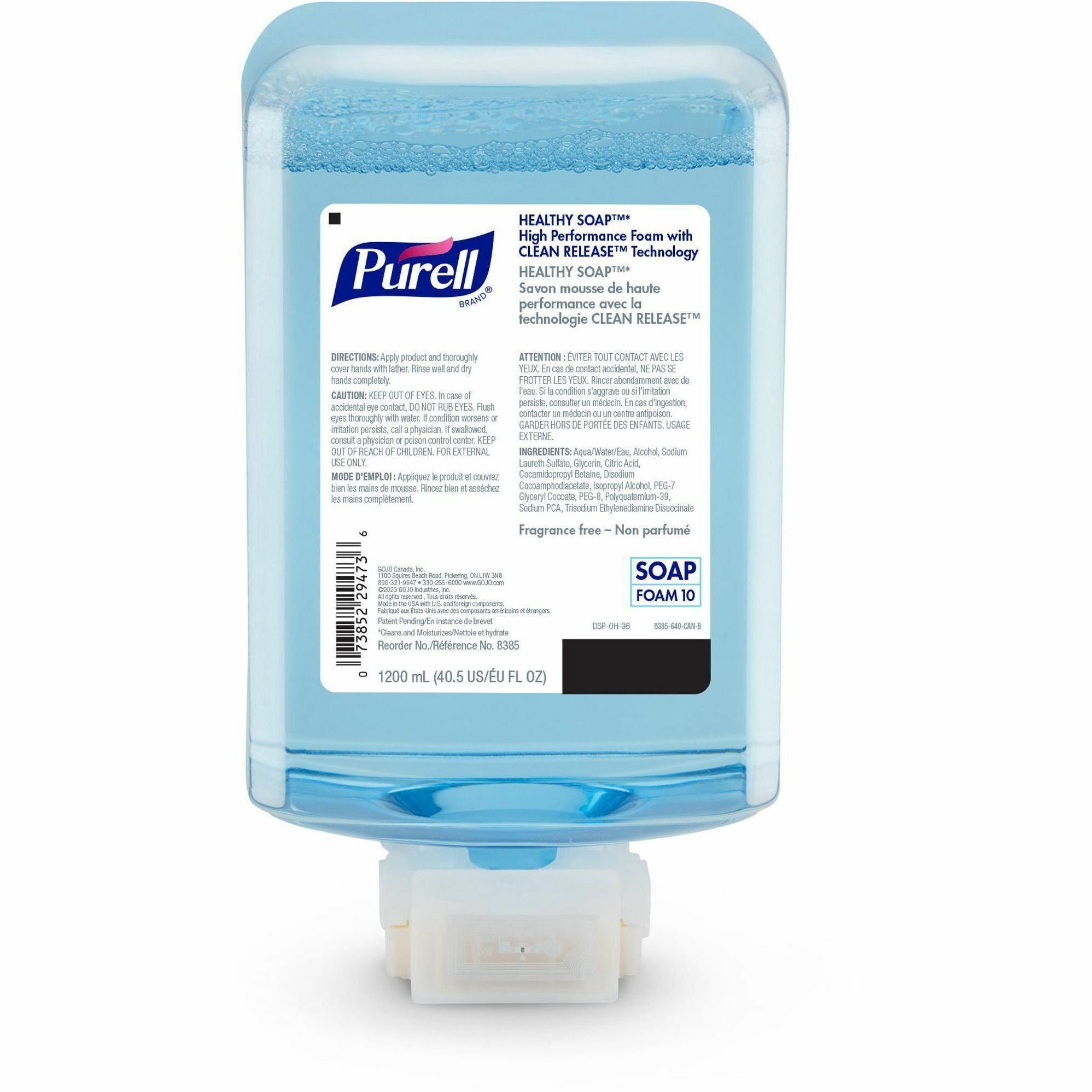 purell-es10-healthy-soap-clean-release-foam-406-fl-oz-1200-ml-touchless-dispenser-kill-germs-dirt-remover-hand-antibacterial-clear-refillable-fragrance-free-non-irritating-preservative-free-2-carton_goj838502 - 2