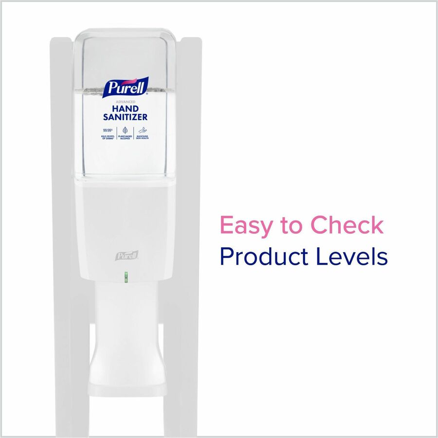 purell-es10-floor-stand-with-automatic-dispenser-floor-freestanding-white-for-sanitizing-dispenser-high-traffic-area-waiting-room-hallway-sturdy-low-profile-base-lightweight_goj8210ds - 6