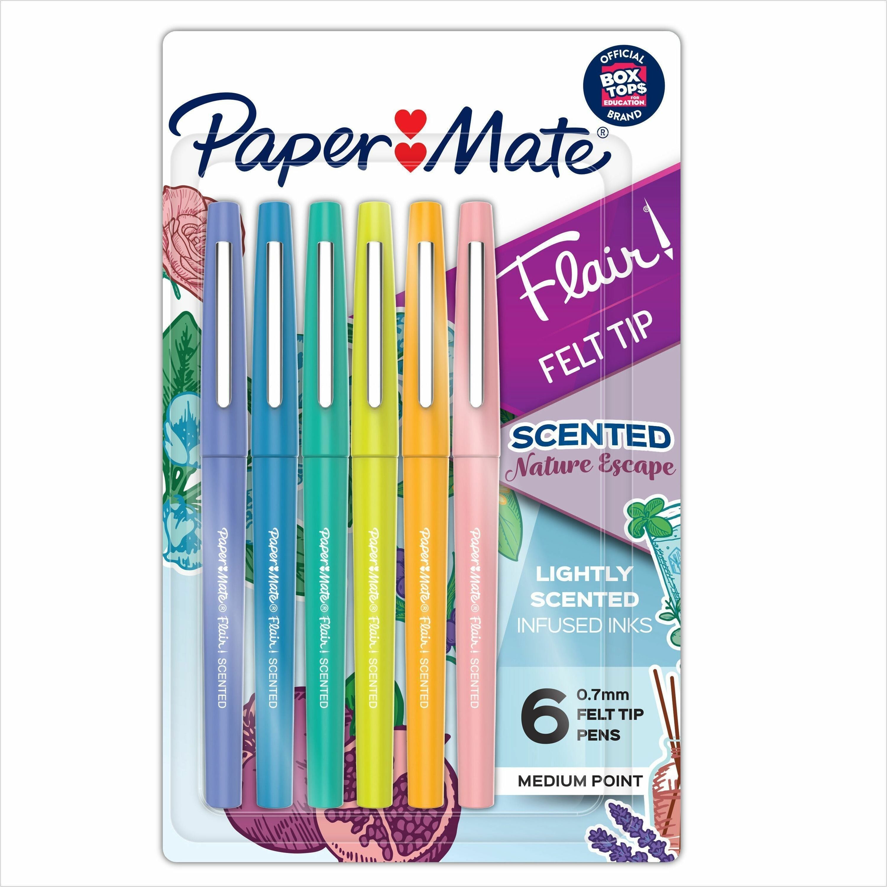 paper-mate-flair-scented-pens-medium-pen-point-07-mm-pen-point-size-6-pack_pap2178578 - 1