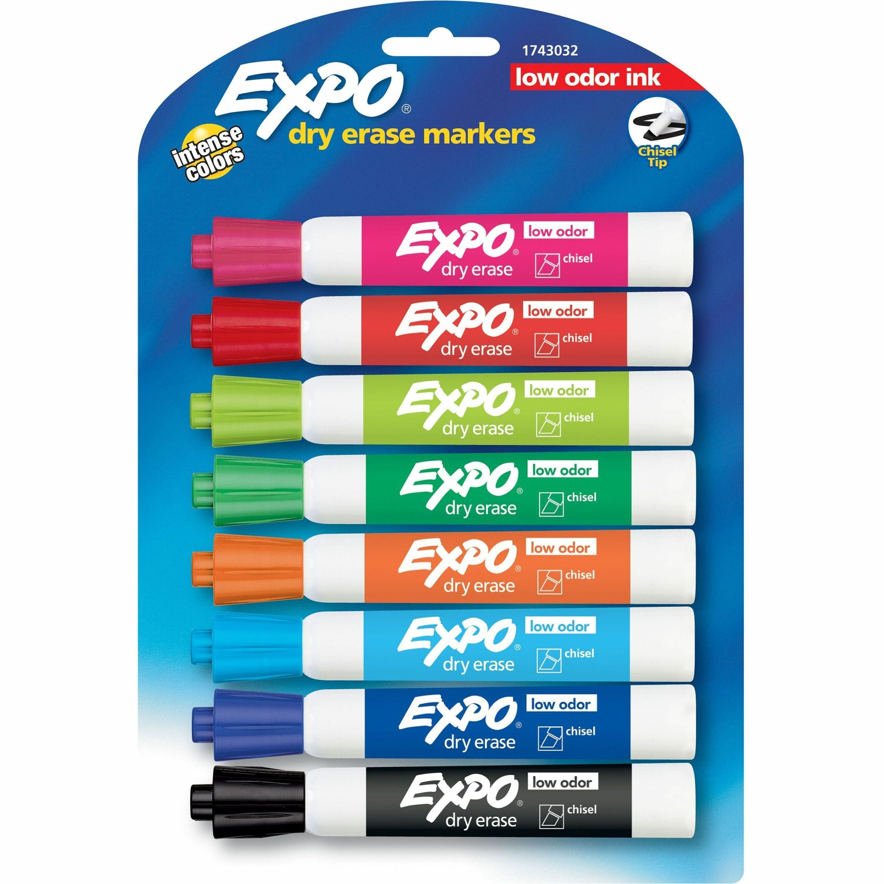 expo-dry-erase-markers-chisel-marker-point-style-assorted-8-pack_san2198615 - 1