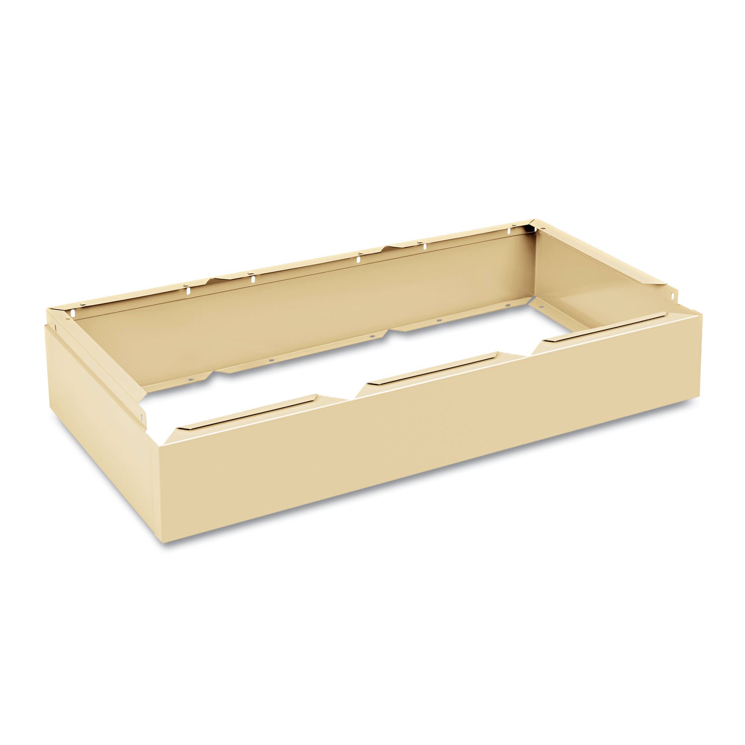 Three Wide Closed Locker Base, 36w x 18d x 6h, Sand - 