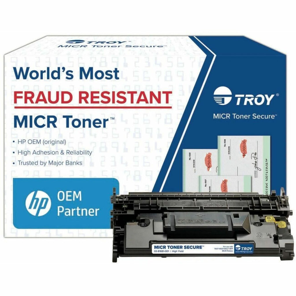 0281681001 289X High-Yield MICR Toner Secure, Alternative for HP CF289X, Black