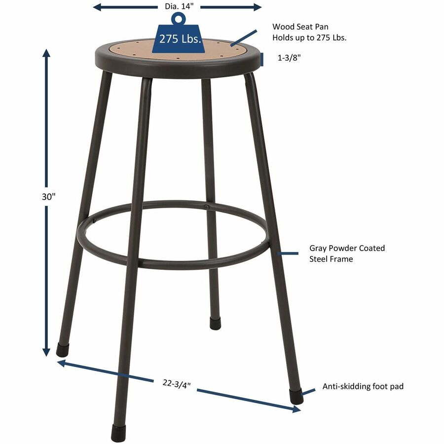 STOOL;WOODSEAT;30 - 6