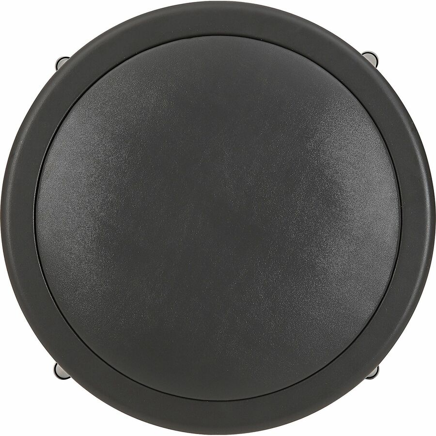 Lorell Metal Shop Stool - Vinyl Seat - Light Gray - Metal - 1 Each