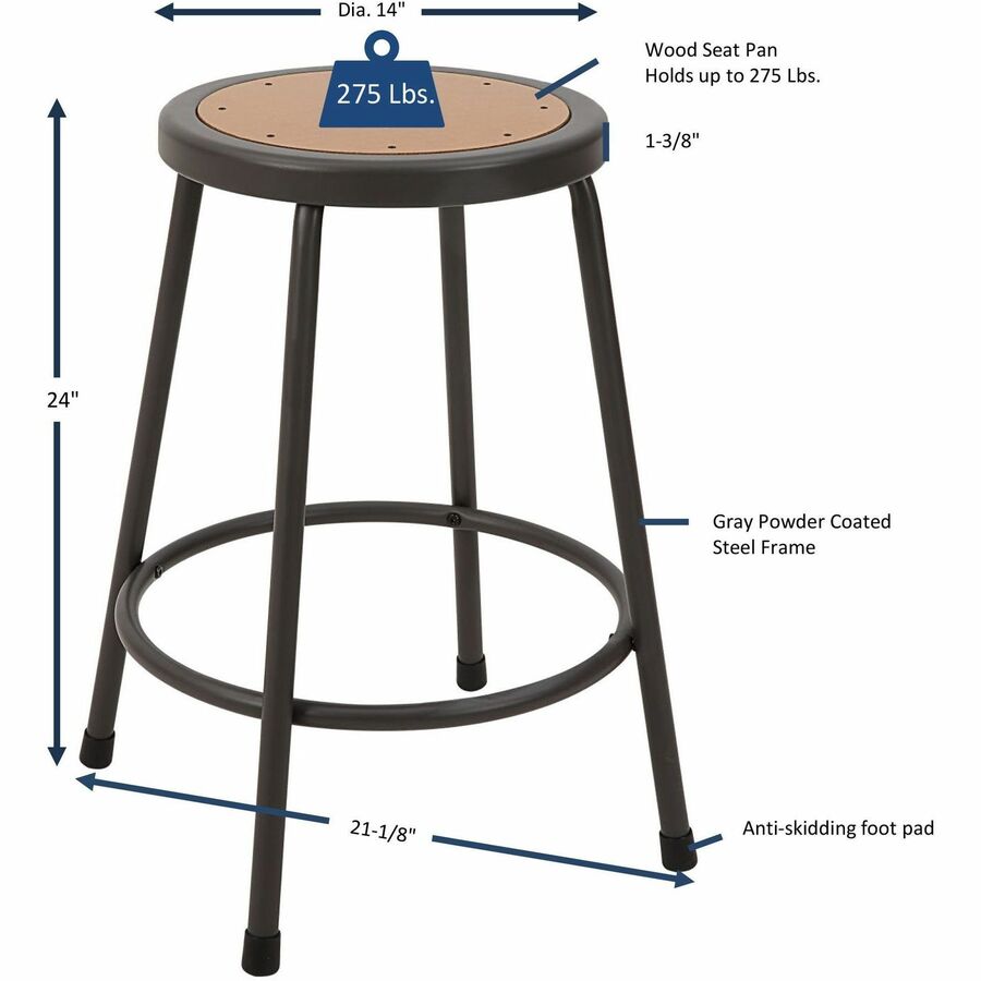 STOOL;WOODSEAT;24 - 6