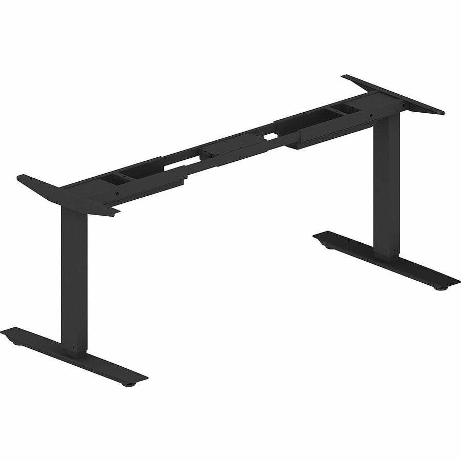 Lorell Sit-to-Stand Two-Tier Base - Black Two-tier Base - 275 lb Capacity - 45.10" Height - Assembly Required - 1 Each