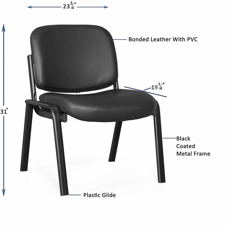 CHAIR;GUEST;4LEG;ARMLESS;LTHR - 8