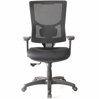 Lorell Conjure High-Back Swivel/Tilt Office Chair - Fabric, Polyurethane, Molded Foam Seat - High Back - Black - Armrest - 1 Each