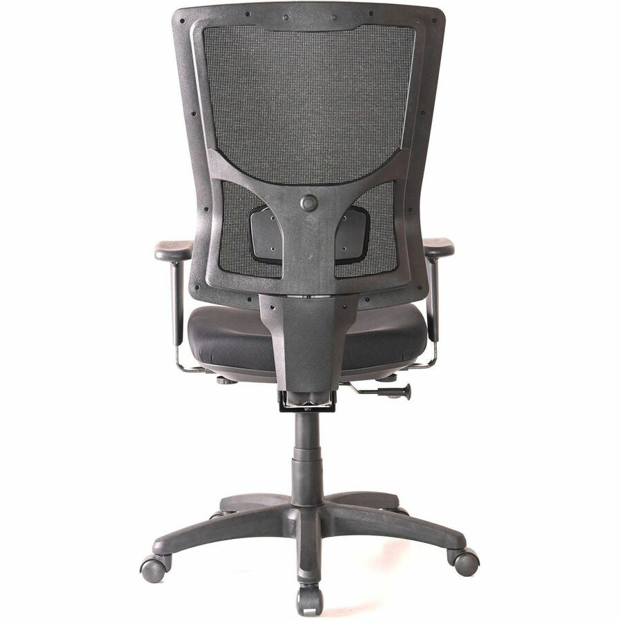 Lorell Conjure High-Back Swivel/Tilt Office Chair - Fabric, Polyurethane, Molded Foam Seat - High Back - Black - Armrest - 1 Each