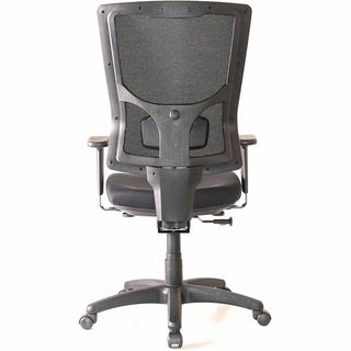 Lorell Conjure High-Back Swivel/Tilt Office Chair - Fabric, Polyurethane, Molded Foam Seat - High Back - Black - Armrest - 1 Each