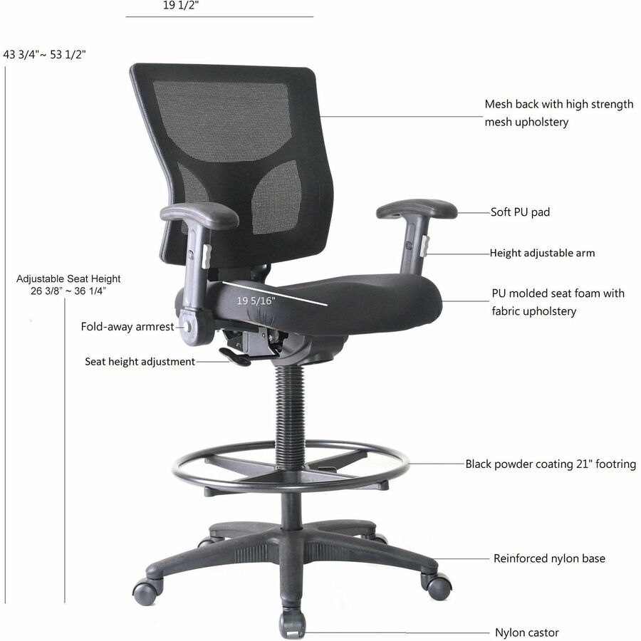 CHAIR;STOOL;MESH;FLIPARM - 6