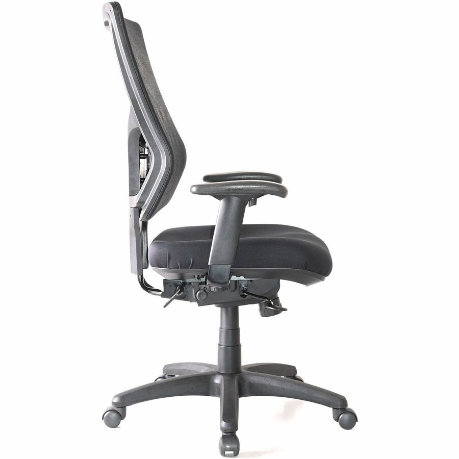 Lorell Conjure High-Back Office Chair - Fabric Seat - High Back - Black - Armrest - 1 Each