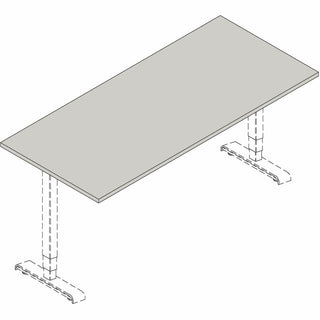 Lorell Multipurpose Tabletop - 30" x 66" x 1" - Band Edge - Walnut, Laminate Table Top - For Conference Table, Office