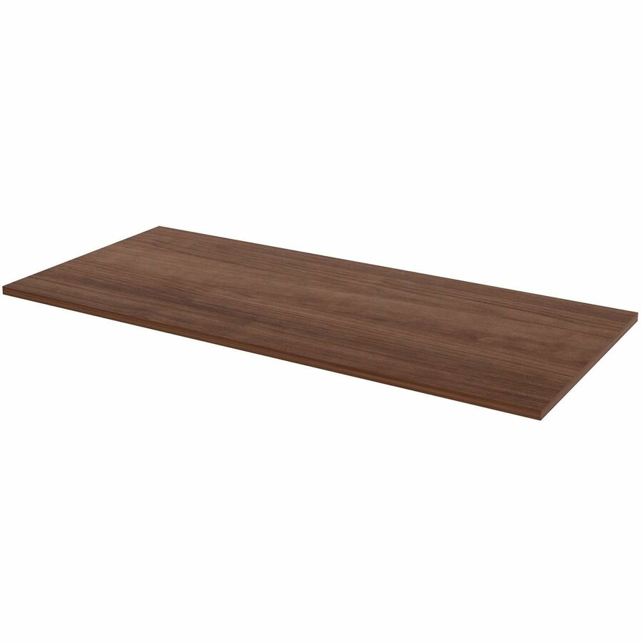 Lorell Multipurpose Tabletop - 30" x 66" x 1" - Band Edge - Walnut, Laminate Table Top - For Conference Table, Office