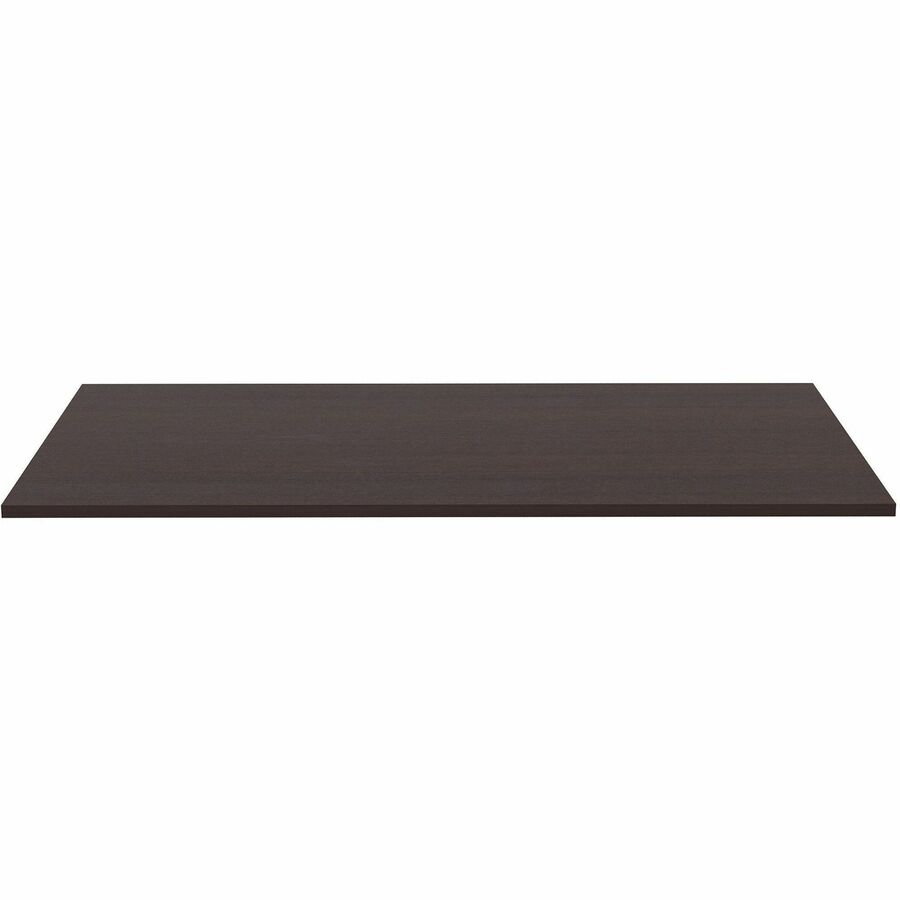 Lorell Multipurpose Tabletop - 30" x 66" x 1" - Band Edge - Espresso, Laminate Table Top - For Conference Table, Office