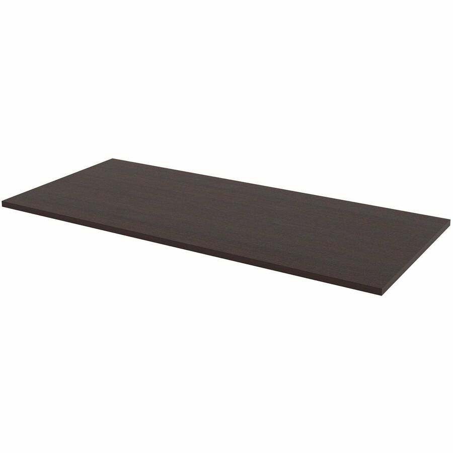 Lorell Multipurpose Tabletop - 30" x 66" x 1" - Band Edge - Espresso, Laminate Table Top - For Conference Table, Office