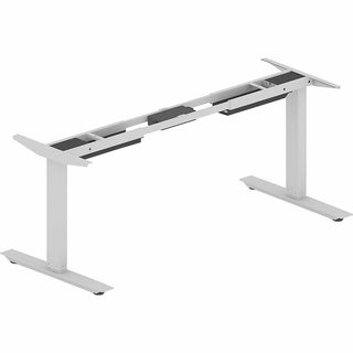 Lorell Sit-to-Stand Two-Tier Base - Silver Two-tier Base - 275 lb Capacity - 45.10" Height - Assembly Required - 1 Each