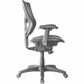 Lorell Conjure Mesh Task Chair - Black - Armrest - 1 Each