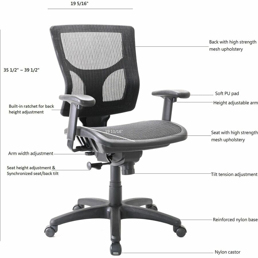 CHAIR;MDBK;SYNC/TILT;MESH/MESH - 5