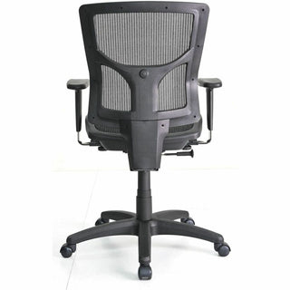 Lorell Conjure Mesh Task Chair - Black - Armrest - 1 Each