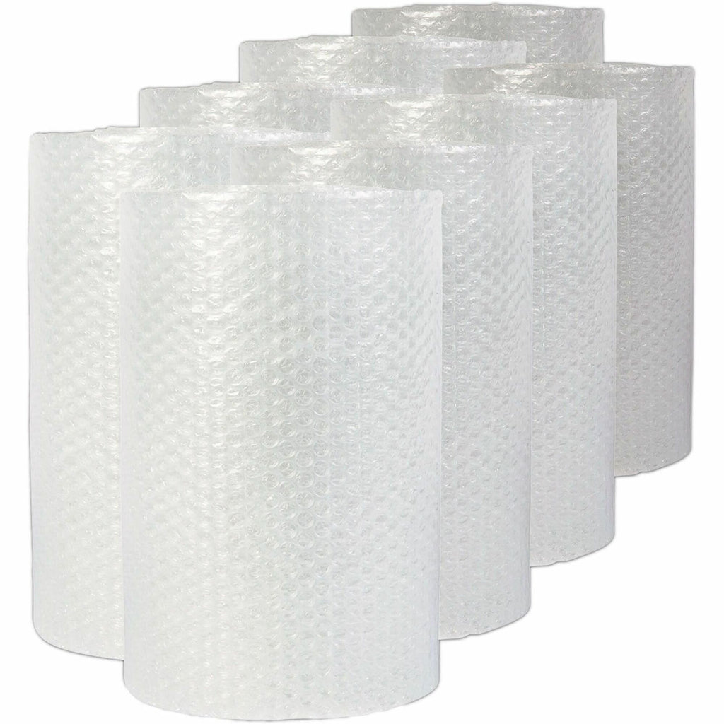 Bubble Packaging, 0.19" Thick, 24" x 50 ft, Perforated Every 24", Clear, 8/Carton
