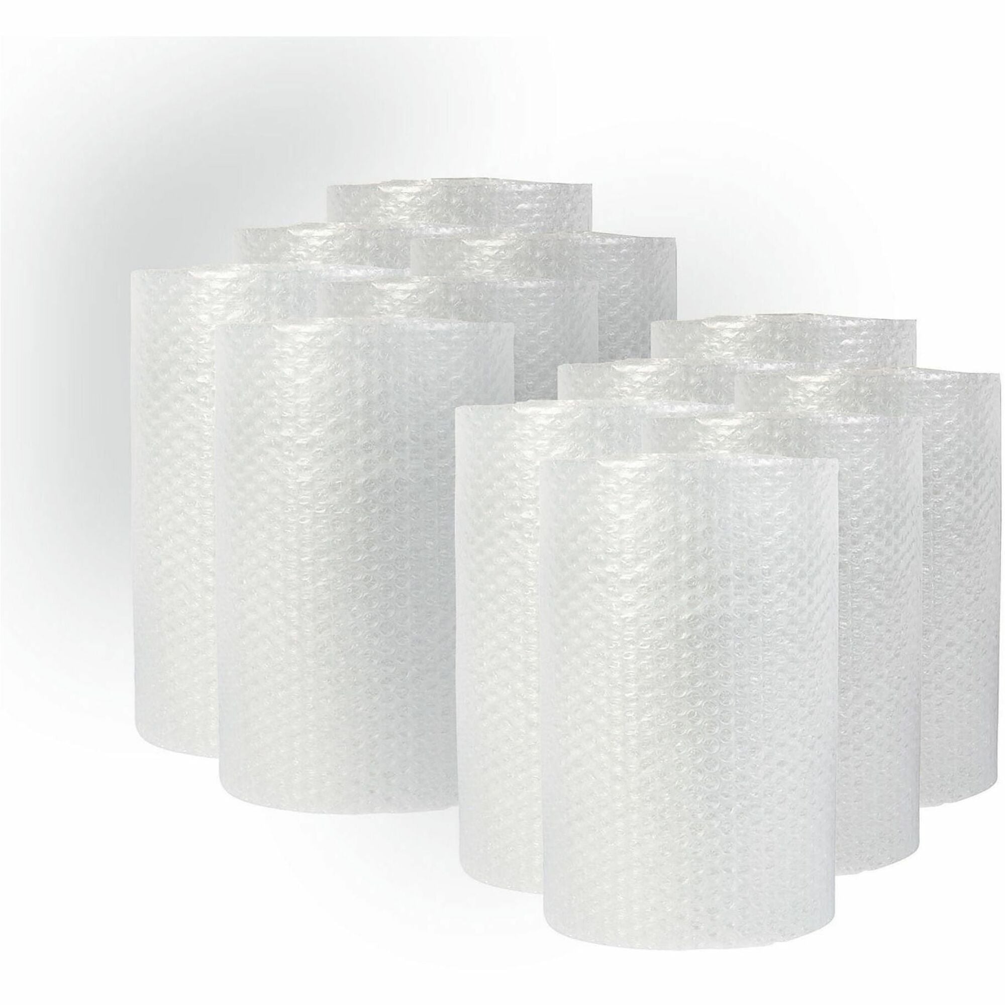 Bubble Packaging, 0.19" Thick, 12" x 30 ft, Perforated Every 12", Clear, 12/Carton