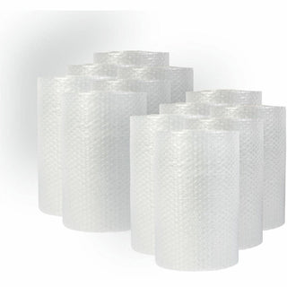 Bubble Packaging, 0.19" Thick, 12" x 30 ft, Perforated Every 12", Clear, 12/Carton