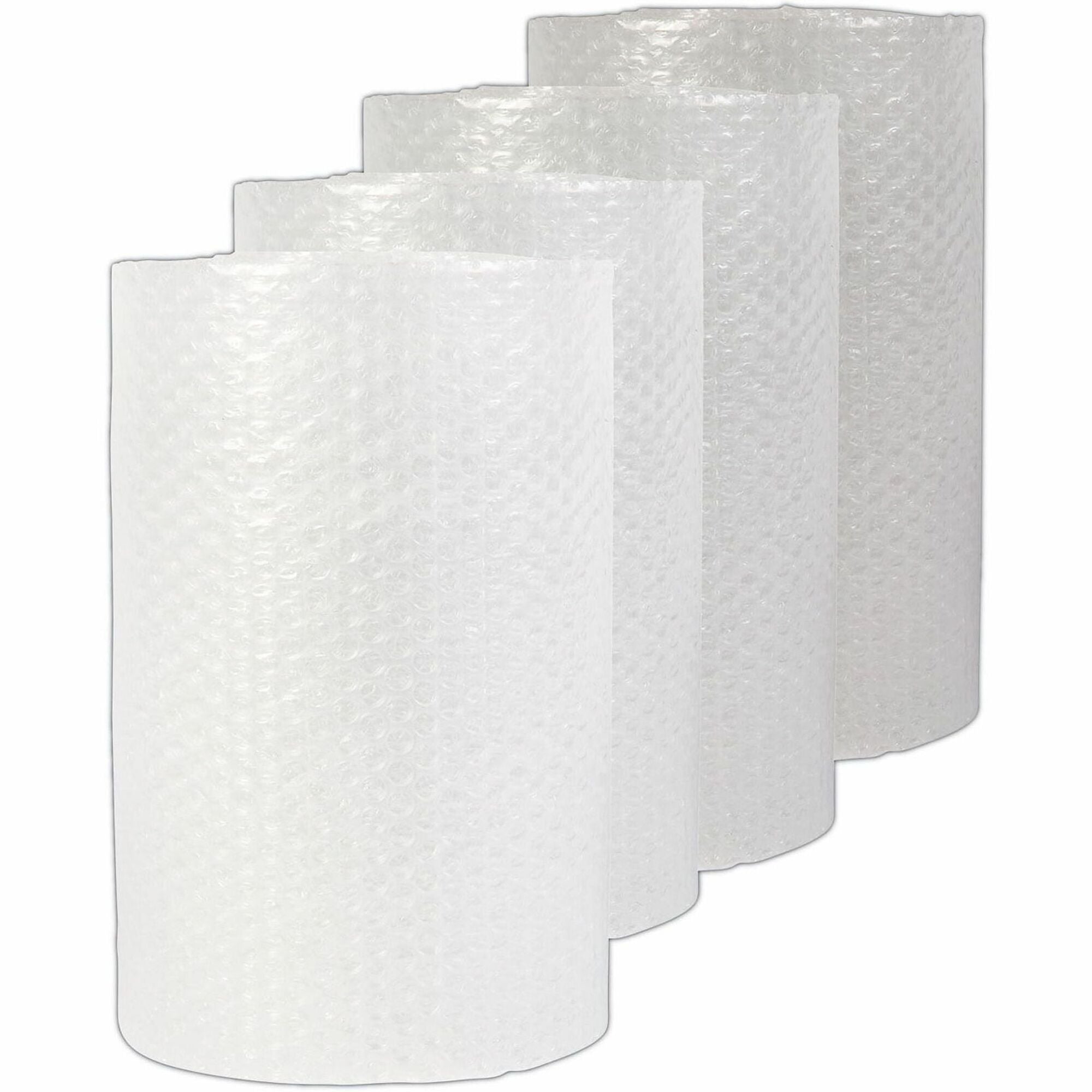 Bubble Packaging, 0.31" Thick, 24" x 75 ft, Perforated Every 24", Clear, 4/Carton