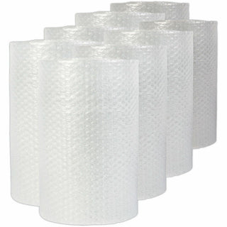 Bubble Packaging, 0.19" Thick, 12" x 200 ft, Perforated Every 12", Clear, 8/Carton
