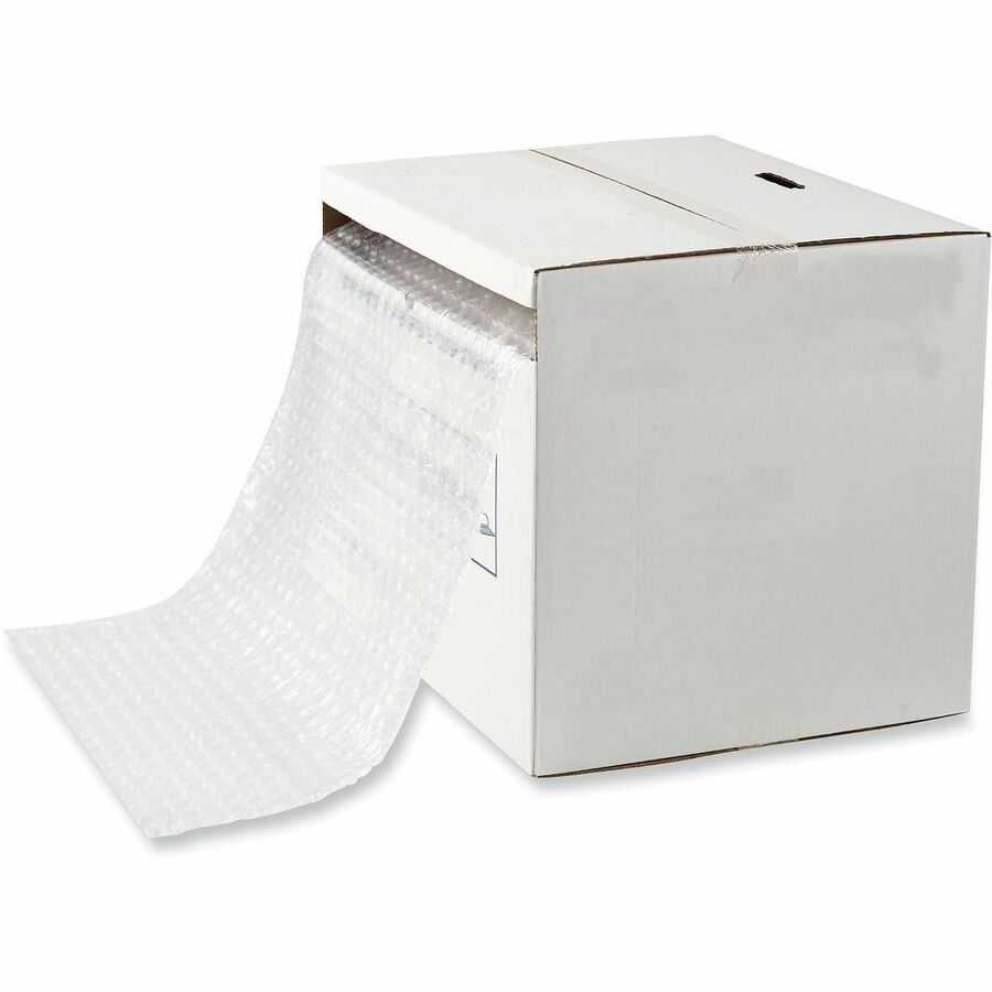 Bubble Packaging, 0.19" Thick, 24" x 175 ft, Perforated Every 12", Clear