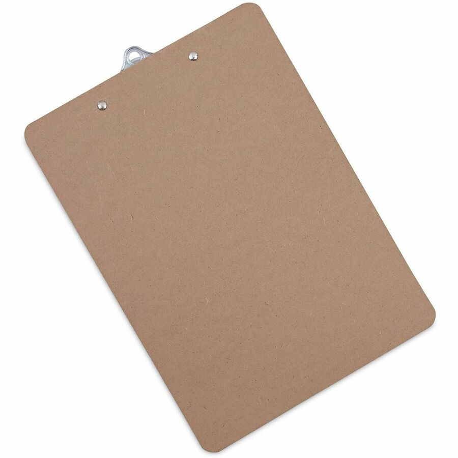 Hardboard Clipboard, 1.25" Clip Capacity, Holds 8.5 x 11 Sheets, Brown, 3/Pack