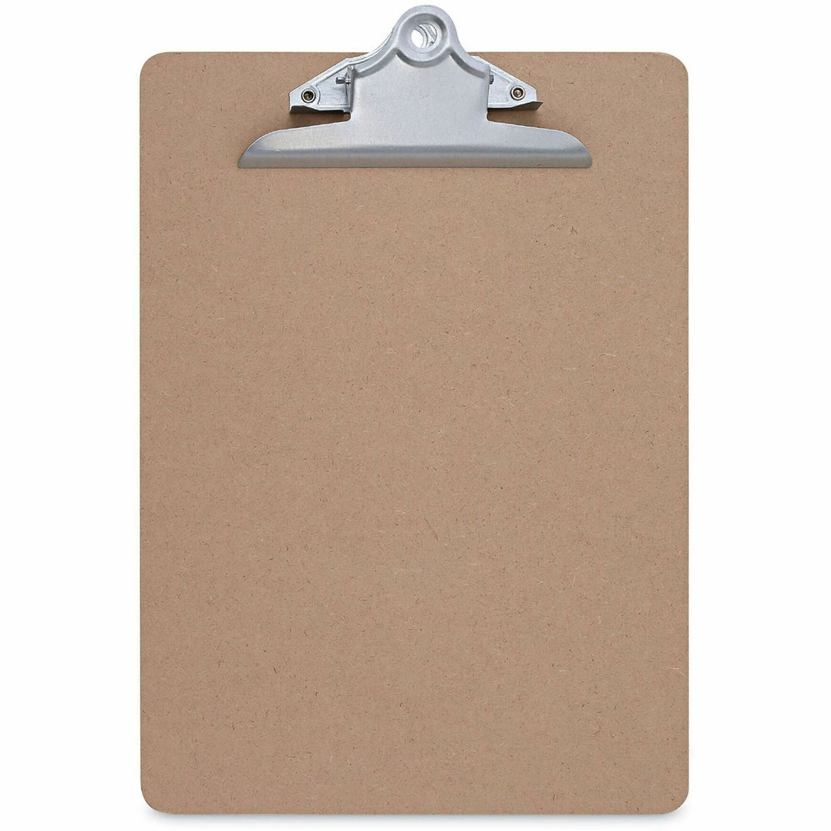 Hardboard Clipboard, 1.25" Clip Capacity, Holds 8.5 x 11 Sheets, Brown, 3/Pack