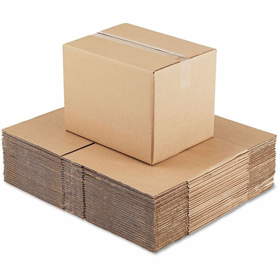 Fixed-Depth Corrugated Shipping Boxes, Regular Slotted Container (RSC), 12" x 16" x 12", Brown Kraft, 25/Bundle