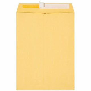 Peel Seal Strip Catalog Envelope, #10 1/2, Square Flap, Self-Adhesive Closure, 9 x 12, Natural Kraft, 100/Box