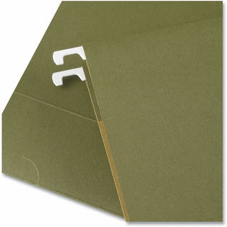 Hanging File Folders, Legal Size, 1/5-Cut Tabs, Standard Green, 50/Carton