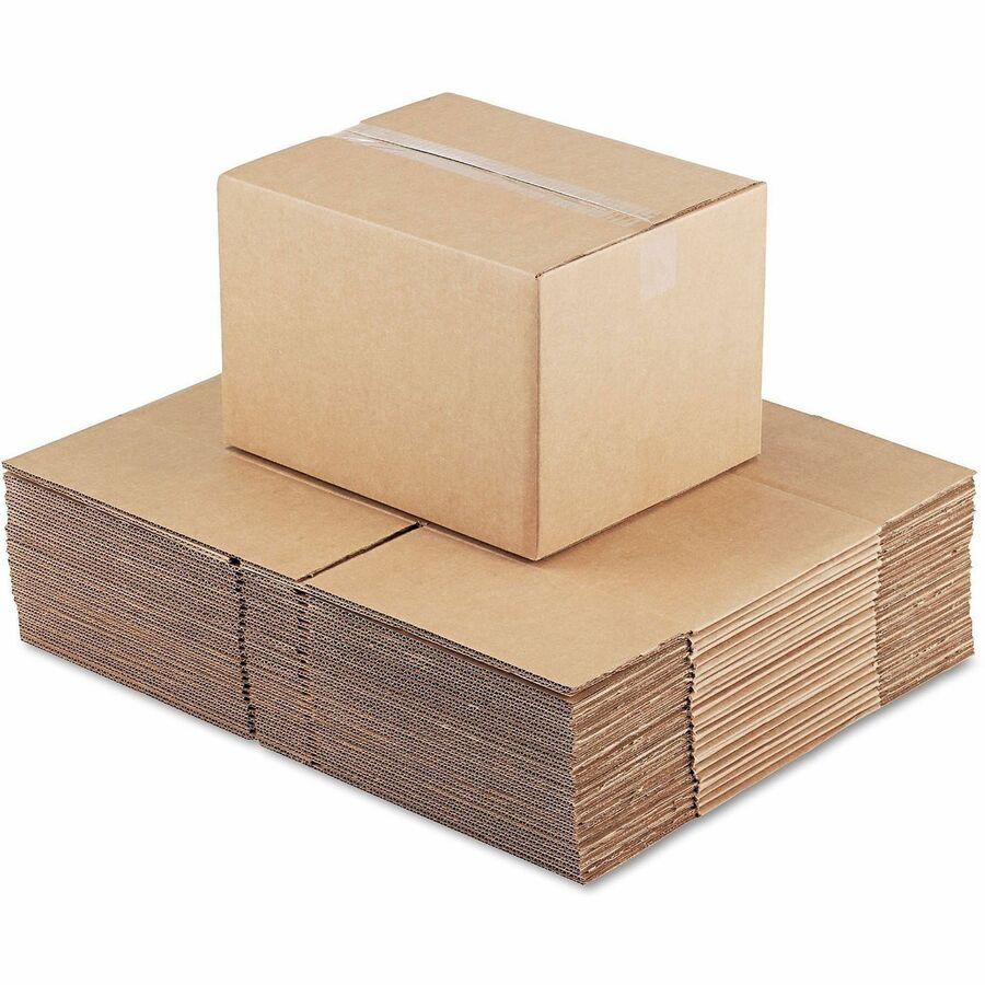 Fixed-Depth Corrugated Shipping Boxes, Regular Slotted Container (RSC), 12" x 15" x 10", Brown Kraft, 25/Bundle