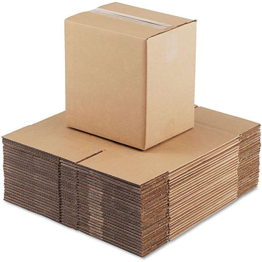 Fixed-Depth Corrugated Shipping Boxes, Regular Slotted Container (RSC), 8.75" x 11.25" x 12", Brown Kraft, 25/Bundle