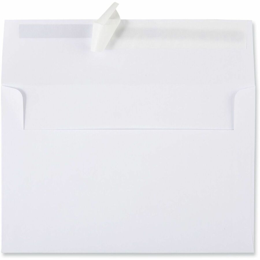 Peel Seal Strip Business Envelope, #A9, Square Flap, Self-Adhesive Closure, 5.74 x 8.75, White, 100/Box