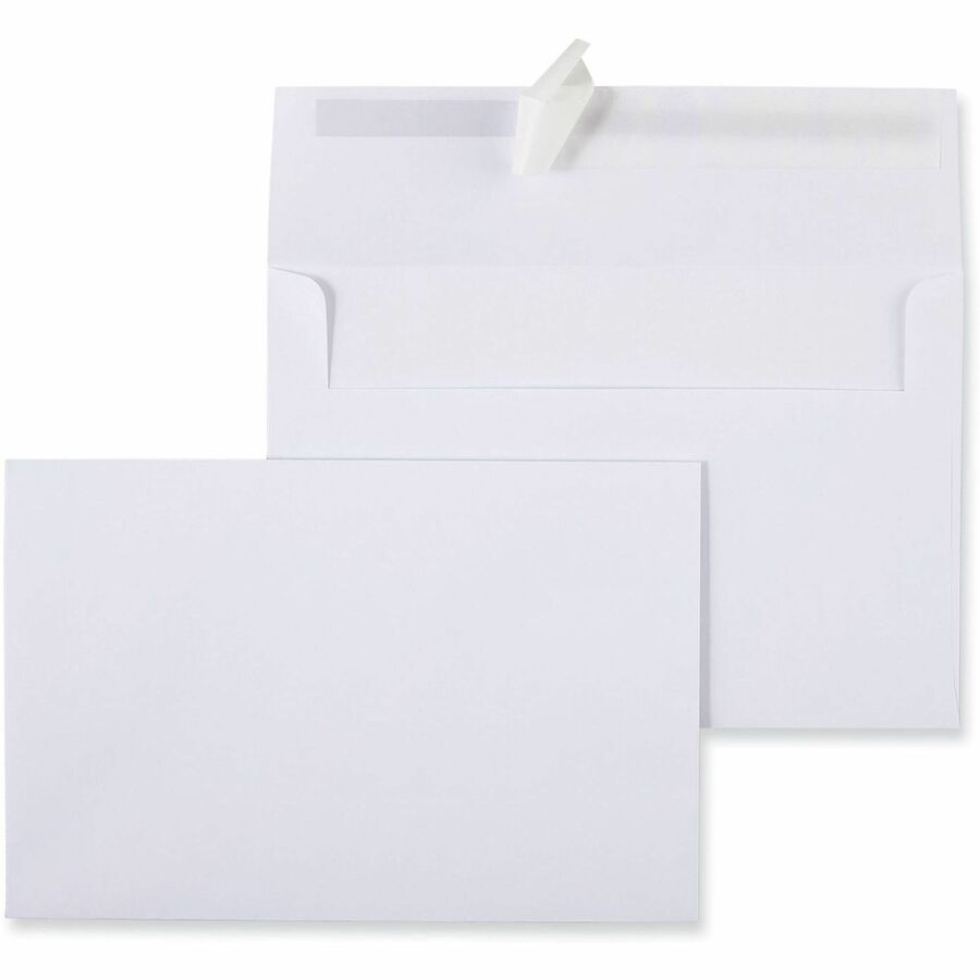 Peel Seal Strip Business Envelope, #A9, Square Flap, Self-Adhesive Closure, 5.74 x 8.75, White, 100/Box