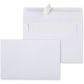 Peel Seal Strip Business Envelope, #A9, Square Flap, Self-Adhesive Closure, 5.74 x 8.75, White, 100/Box